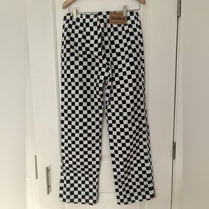 Holiday the Label Kokomo Pants, Check Cream